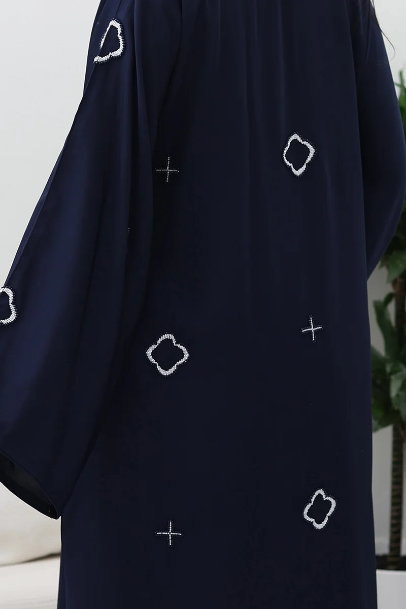 NUKHBAA Midnight Bloom Abaya-746
