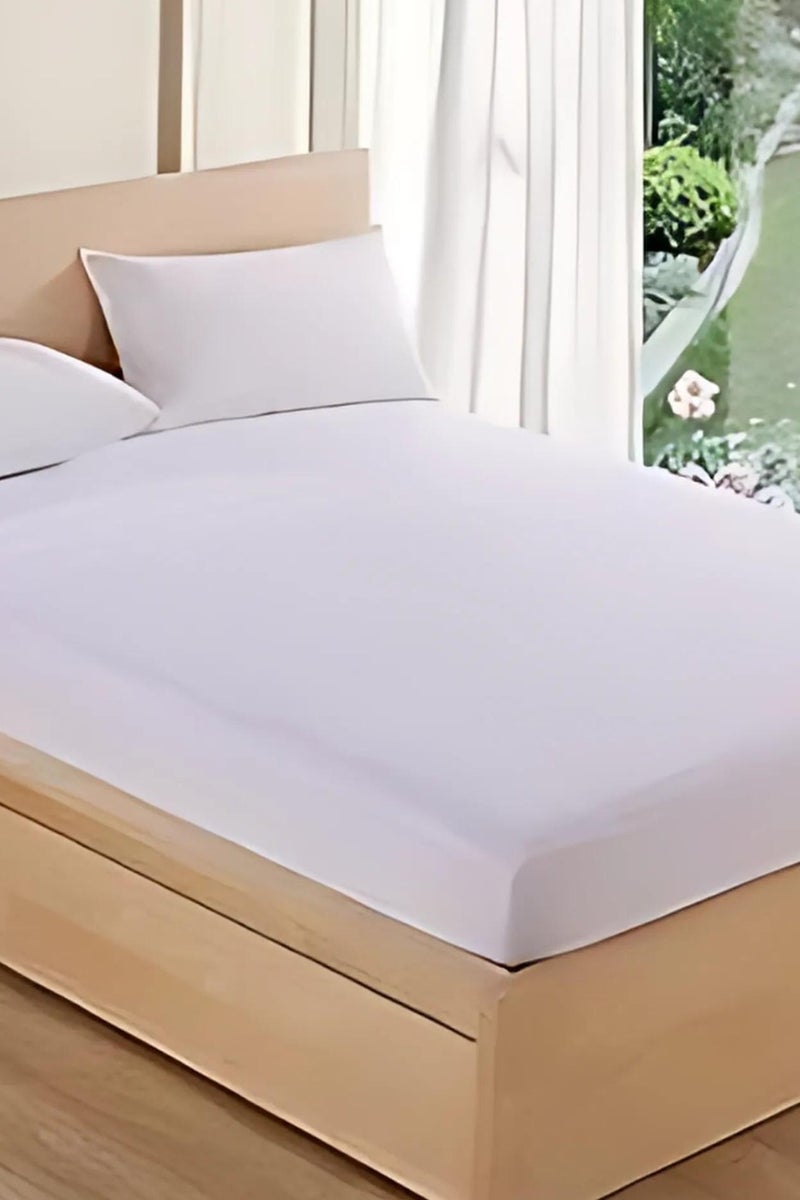 Banotex Cotton mattress protector in multiple sizes with 2 cotton pillowcase protectors - Image 1