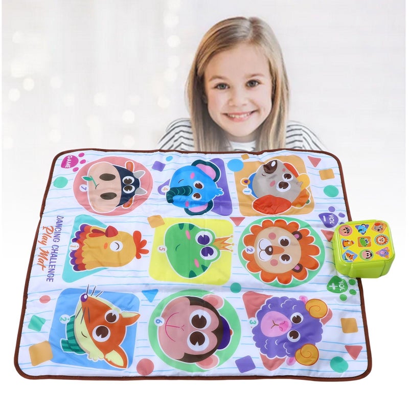 Electronic Light Up Dance Mat Anti Skid Base 3 Difficulty Levels Music Game Pad for Kids Indoor Play - Image 4