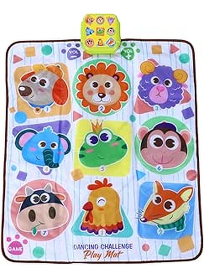 Electronic Light Up Dance Mat Anti Skid Base 3 Difficulty Levels Music Game Pad for Kids Indoor Play - Image 1