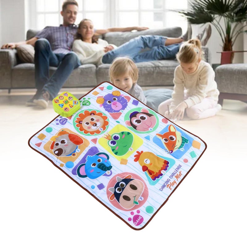 Electronic Light Up Dance Mat Anti Skid Base 3 Difficulty Levels Music Game Pad for Kids Indoor Play - Image 5