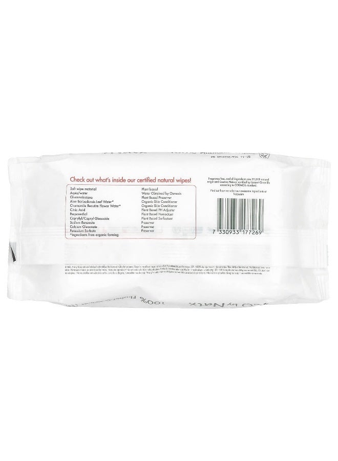 Naty, 100% Flushable Wipes, Fragrance Free , 56 Wipes - Image 2