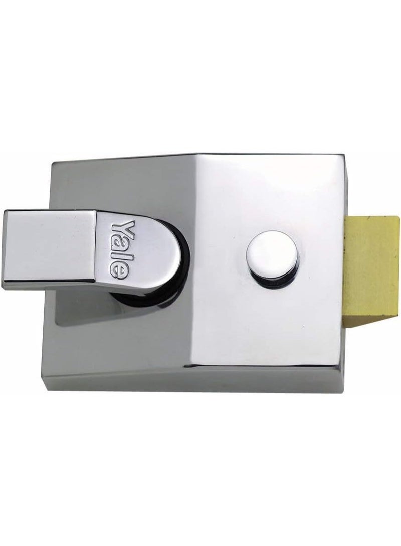 Yale P-89-CH-CH-60 Deadlocking Nightlatch, 60 mm Backset, Chrome Finish, High Security, with Automatic Deadlock - Image 3