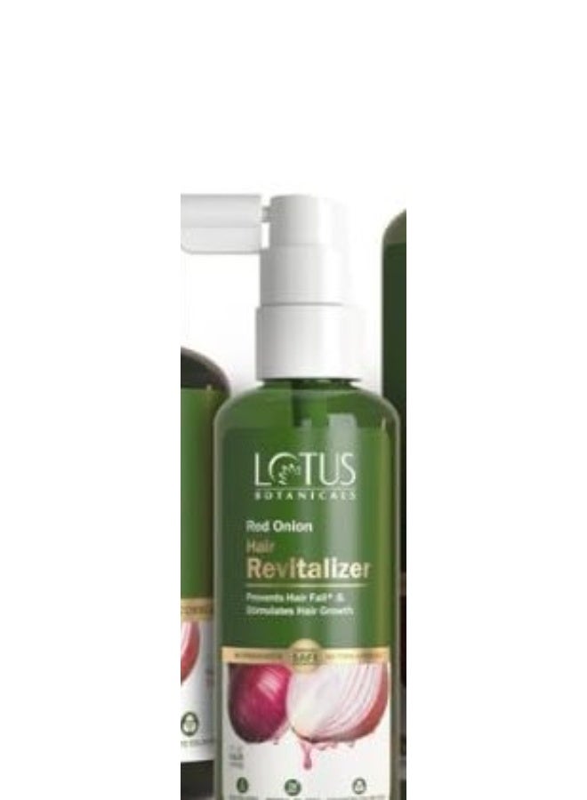لوتس بوتنيكال مجموعة "لوتس بوتانيكالز" (Lotus Botanicals) لتنشيط الشعر بخلاصة البصل الأحمر - تشمل: مستحضر تنشيط الشعر (100 مل)، وزيت الشعر (200 مل)، وشامبو (300 مل) - (عبوة مكونة من 3 قطع) - Image 2