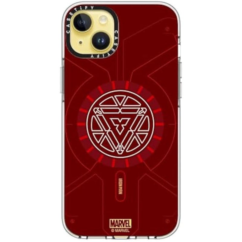 Casetify Clear iPhone 14 Plus Case 【Iron Man Co-Lab/Not Yellowing / 6.6ft Drop Protection/Compatible with Magsafe】 - Arc Reactor - Clear - Image 3