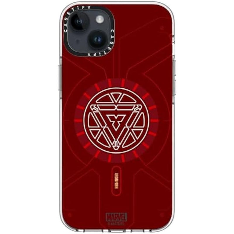 Casetify Clear iPhone 14 Plus Case 【Iron Man Co-Lab/Not Yellowing / 6.6ft Drop Protection/Compatible with Magsafe】 - Arc Reactor - Clear - Image 5