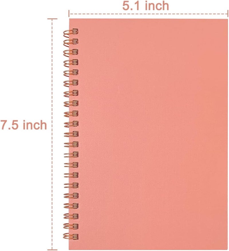 DSTELIN Sketch Coil Notebook Set 120 Pages 60 Sheets 2Pack with 1 Pink and 1 Green Hardcover 1150GSM Cardstock 75 x 51 Inches 100GSM Paper  - Image 2