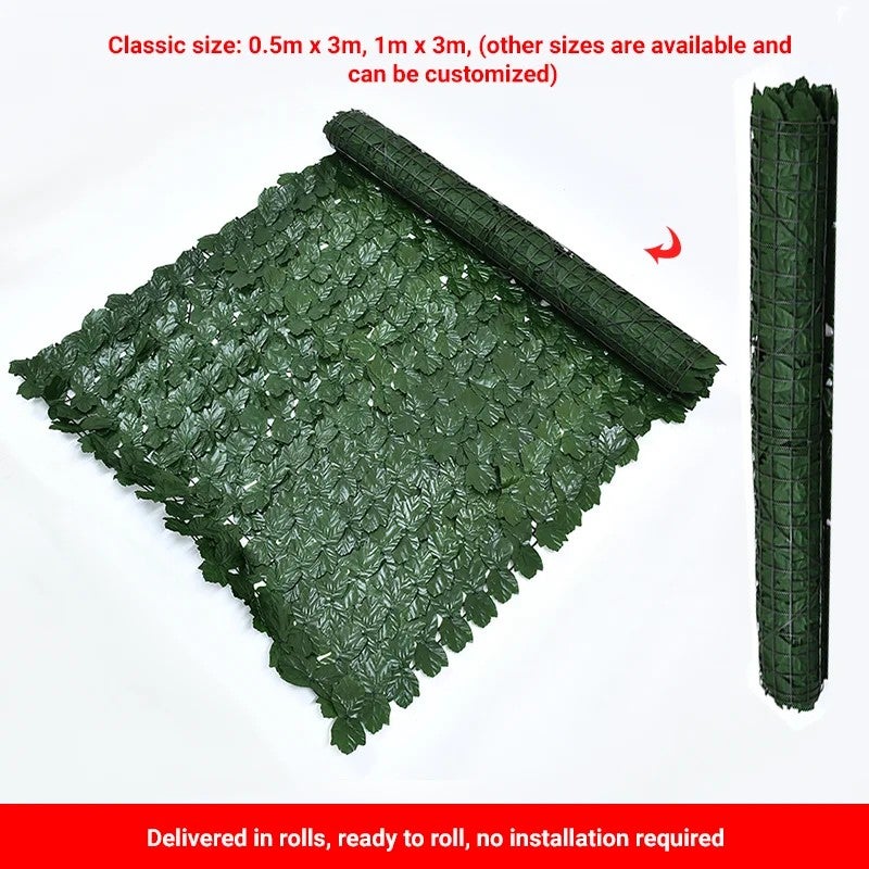 Bluejw Artificial Vegetables Enhanced Artificial Grass Vertical Green Wall Fence Panels Outdoor Eco-Friendly Plastic 0.6-2m Height Long-Lasting - Image 5