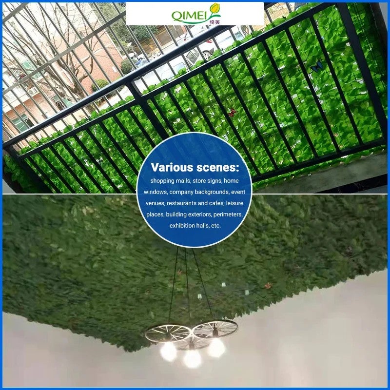 Bluejw Artificial Vegetables Enhanced Artificial Grass Vertical Green Wall Fence Panels Outdoor Eco-Friendly Plastic 0.6-2m Height Long-Lasting - Image 3