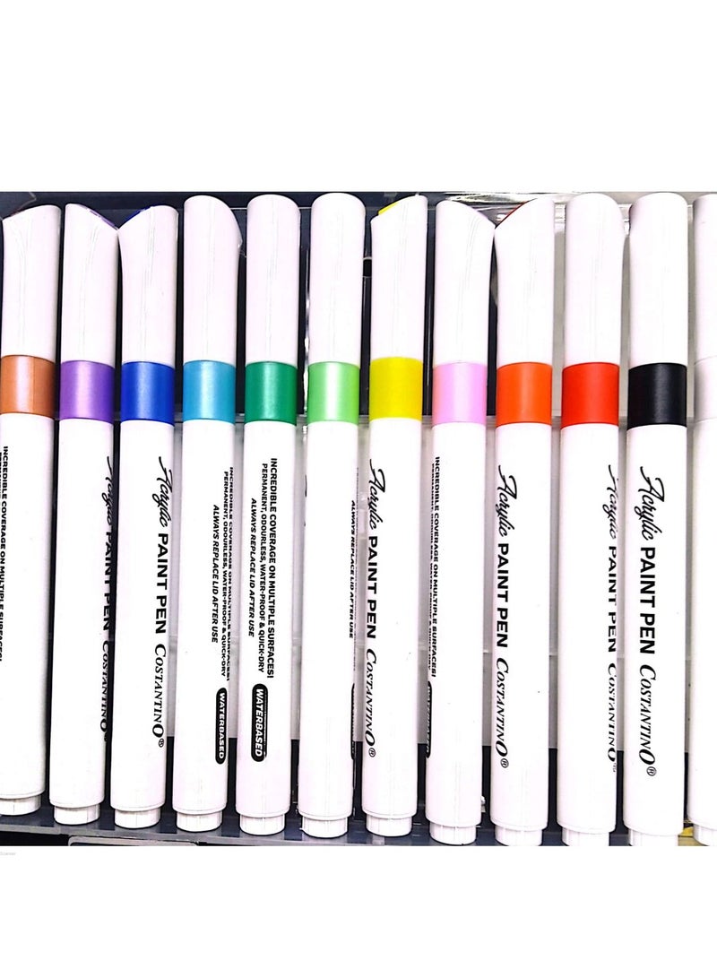 COSTANTINO 12Pieces Acrylic Marker - Image 2