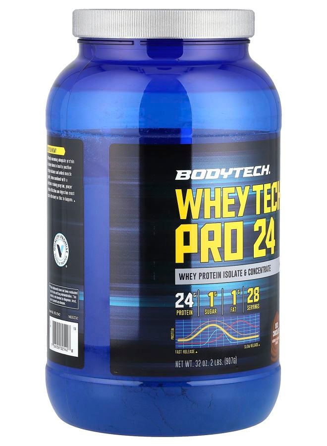 BODYTECH Whey Tech Pro 24 Rich Chocolate 2 lbs (907 g) - Image 2