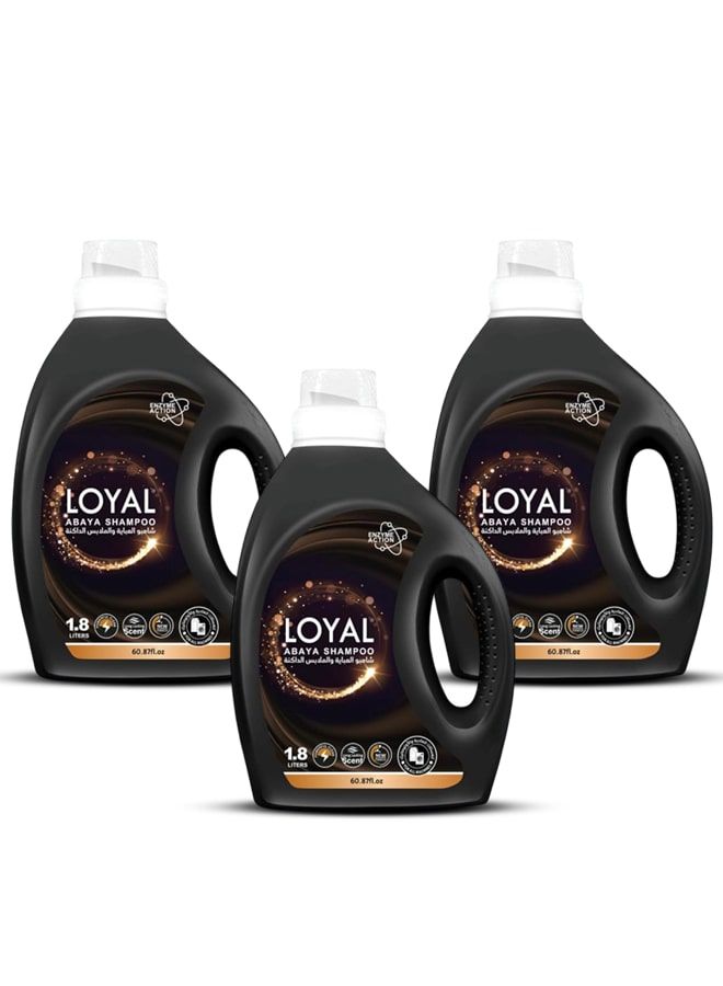 loyal Long Lasting Scent Abaya Liquid Detergent Shampoo 3x1.8L