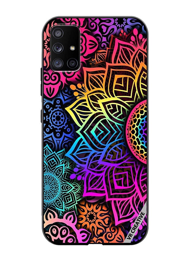 VR CREATIVE Protective Case Cover For Samsung Galaxy A51 5G Mandala Design Multicolour - Image 1