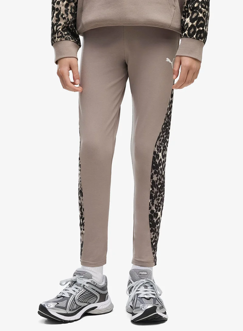 Puma Youth 7/8 Animal Printed Leggings