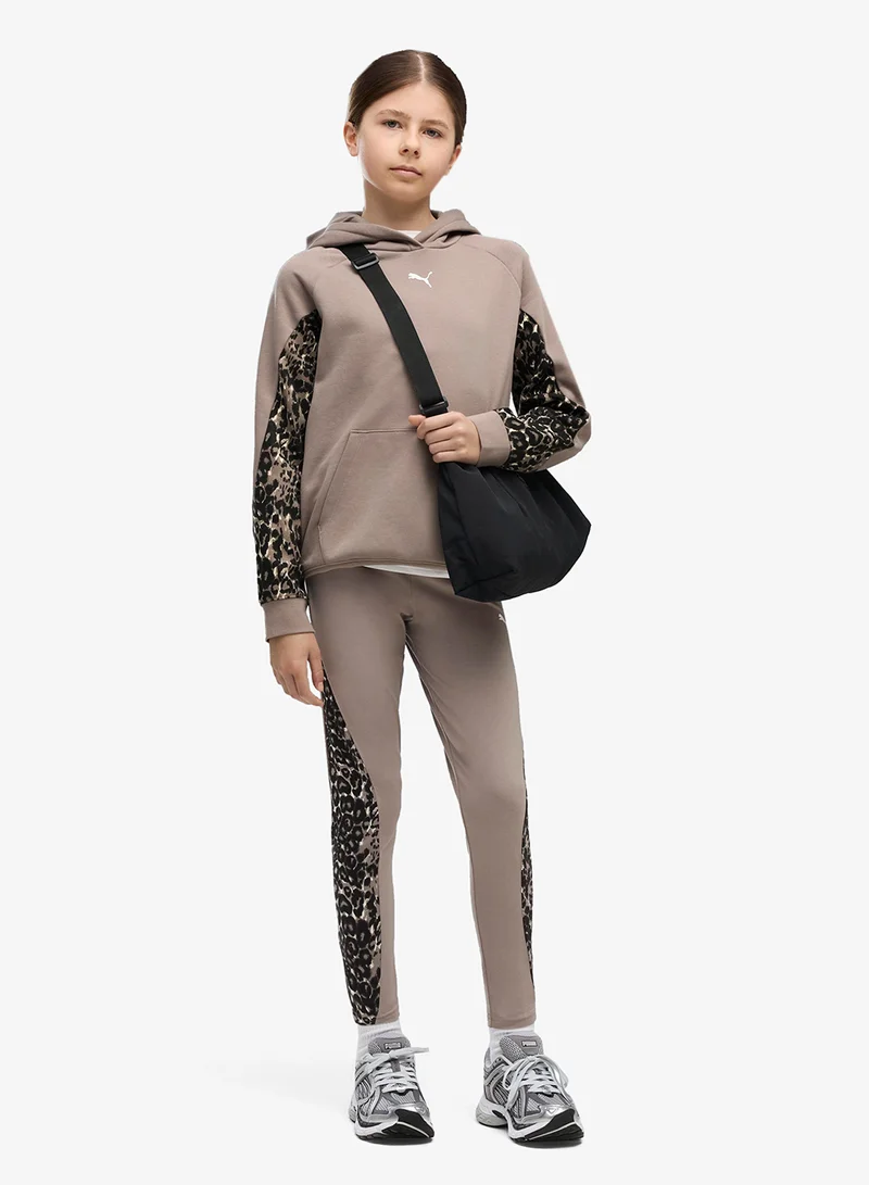 Puma Mouse Gray Youth 7/8 Animal Printed Leggings for Women | Best Price UAE