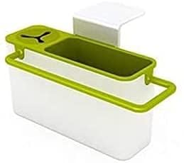 MVM Enterprise Sink AID Tidy Self Draining Sink Caddy Kitchen Sink Sponge Storage Organizer Draining Sink Caddy with Suction Cup Organizer Brush Sponge Cleaning Cloth - Image 1