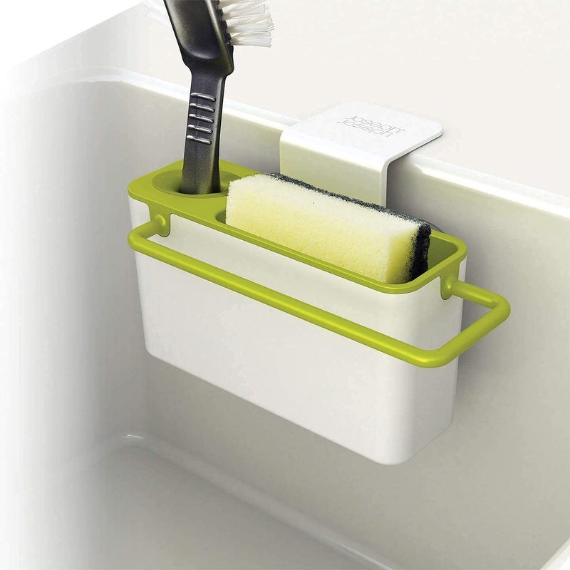 MVM Enterprise Sink AID Tidy Self Draining Sink Caddy Kitchen Sink Sponge Storage Organizer Draining Sink Caddy with Suction Cup Organizer Brush Sponge Cleaning Cloth - Image 2