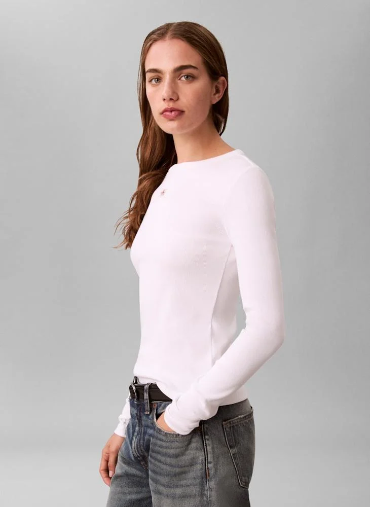 Calvin Klein Jeans  Logo Crew Neck T-Shirt for Women | Best Price UAE