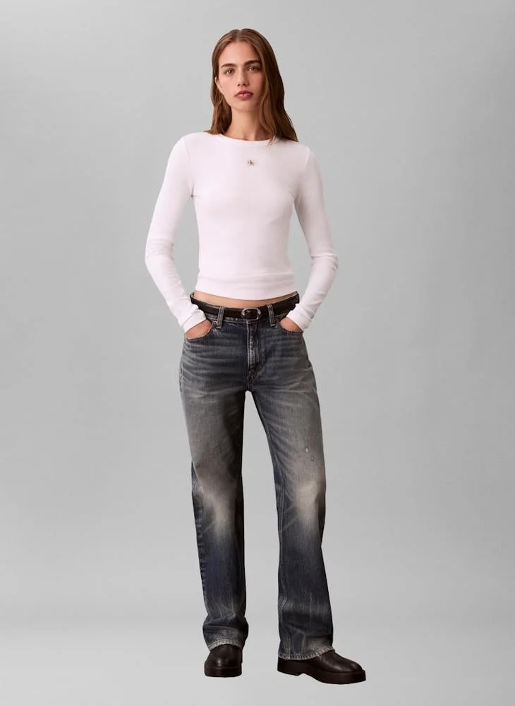 Calvin Klein Jeans  Logo Crew Neck T-Shirt for Women | Best Price UAE