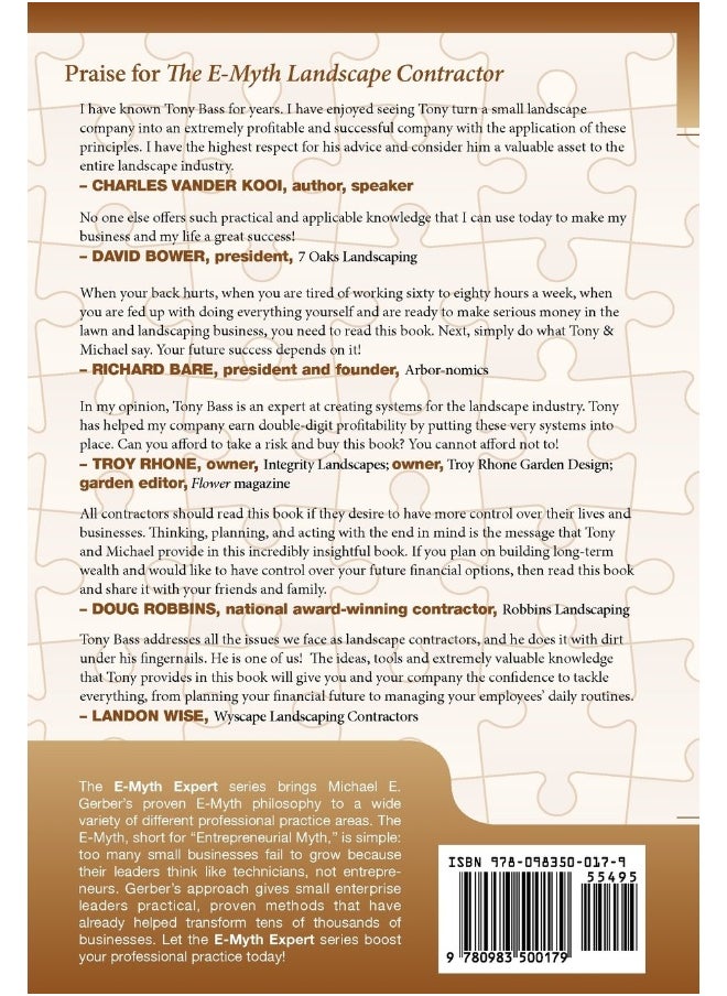 Michael E. Gerber Companies The E-Myth Landscape Contractor  - Image 3