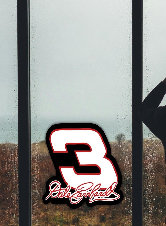 Dale Earnhardt Number 3 Racing Sticker, 5 Inches, Waterproof Decal for Home, Windows, Waterbottle, Trucks, Cars, Laptop - Image 5