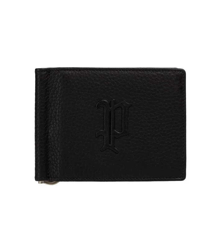 بوليس Police Men's Slim Leather Bifold Wallet - Jummy - Black
