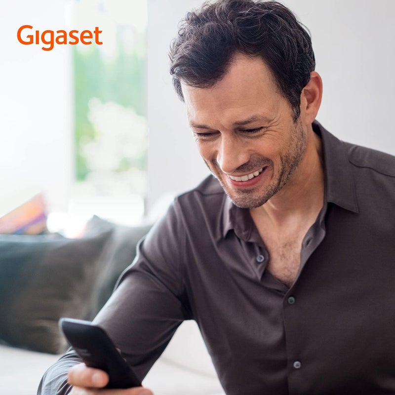 Gigaset A694HX - Cordless DECT Telephone - Additional Handset - High Contrast Display - Great Audio Quality, Black [UK Version] [Without Base] - Image 5