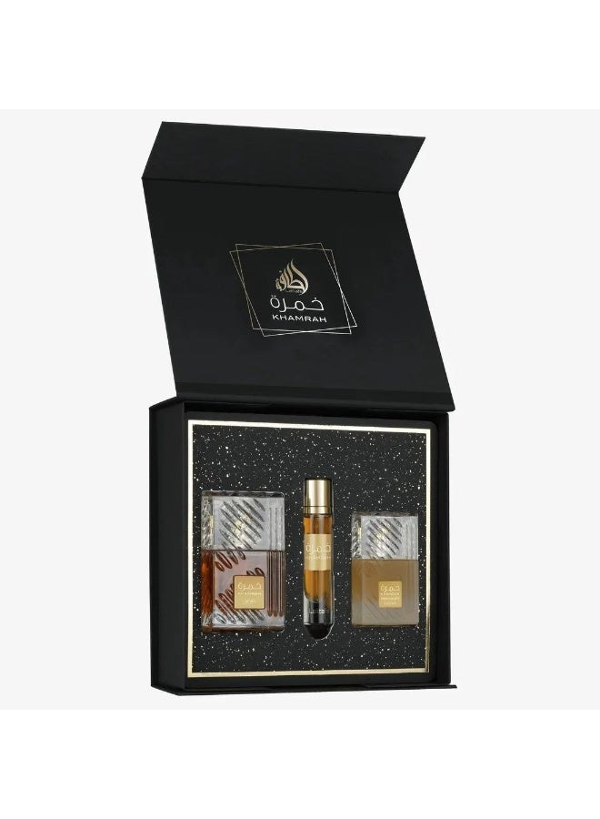 لطافة طقم هدايا عطر خمره مكون من 3 قطعه - Image 1