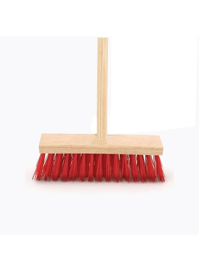 Royal Apex Sweeping Brush With Stick Head Stiff Bristle Hard Outdoor Broom Garden Yard Sweeper 30 Cm (Set Of 1)  - Image 2