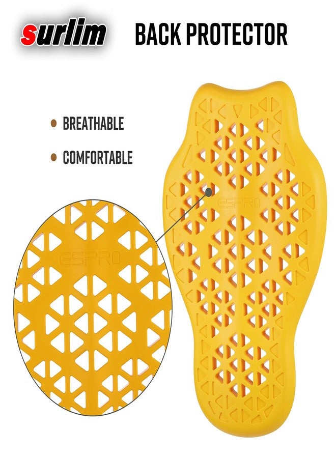 Surlim Motorcycle Armor Insert Pads CE Level 2 Motorcycle Protector CE Armor for Motorcycle Jackets Pants (LAS-Back[CE Level 2]) - Image 3