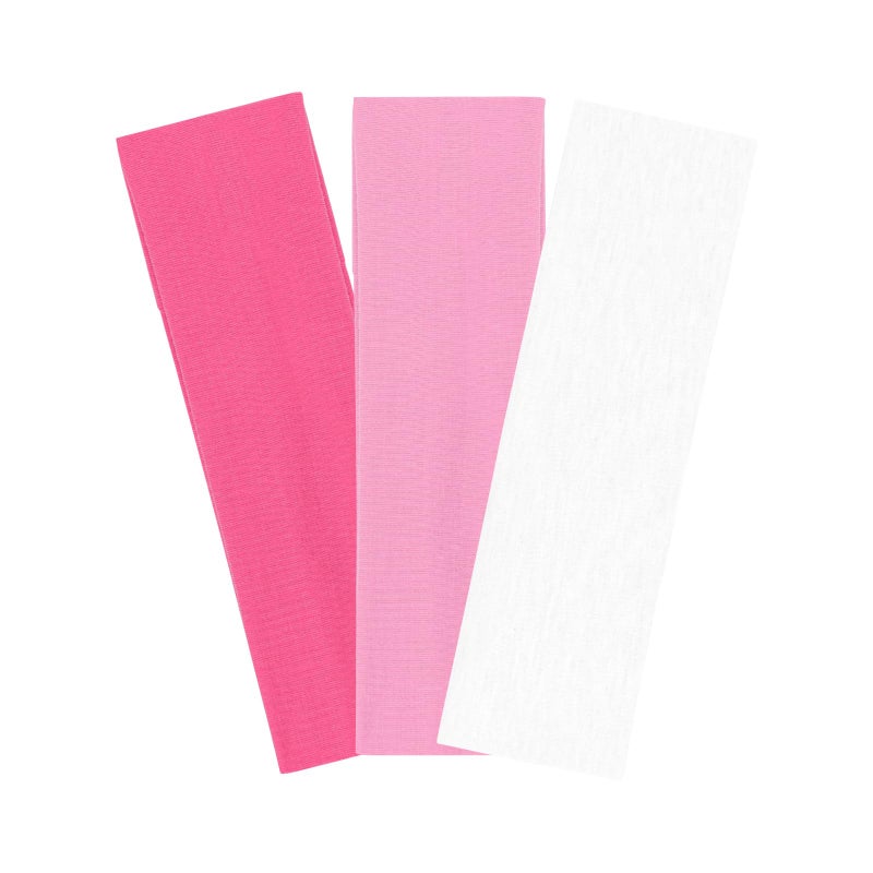 Fecawd 3PCS Headbands for Women Non Slip Elastic Sweat Hairbands Fashion Sports Hair Bands Soft Cloth Fabric Stretchy Headband for Workout Yoga Running - Image 1