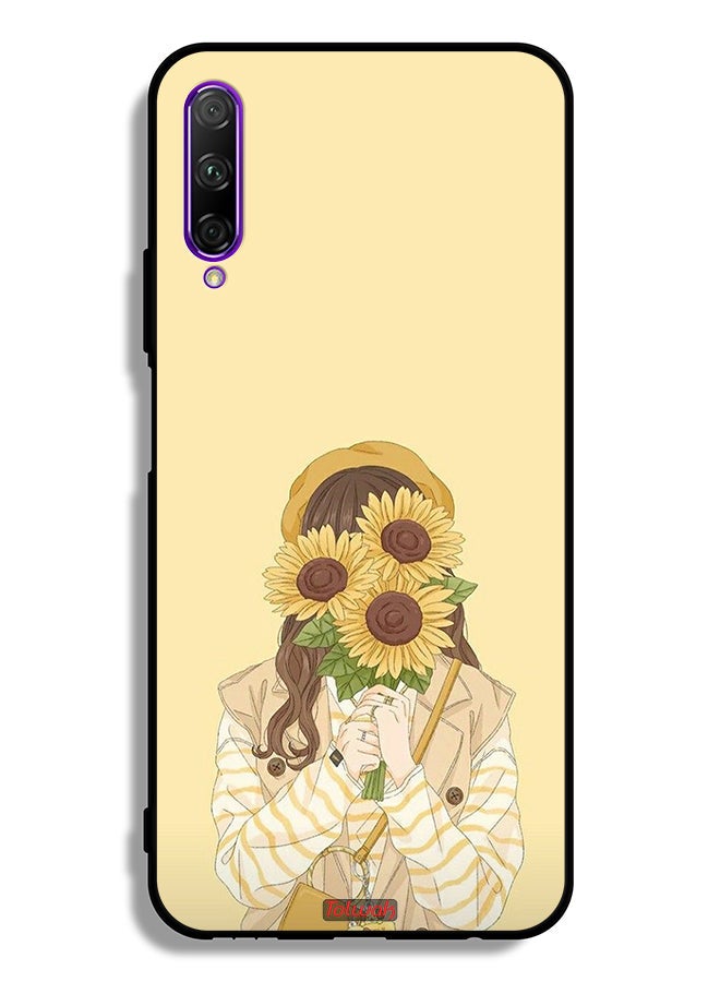 Tolwak Honor 9X Pro Protective Case Cover Hide Face With Sunflowers - Image 2