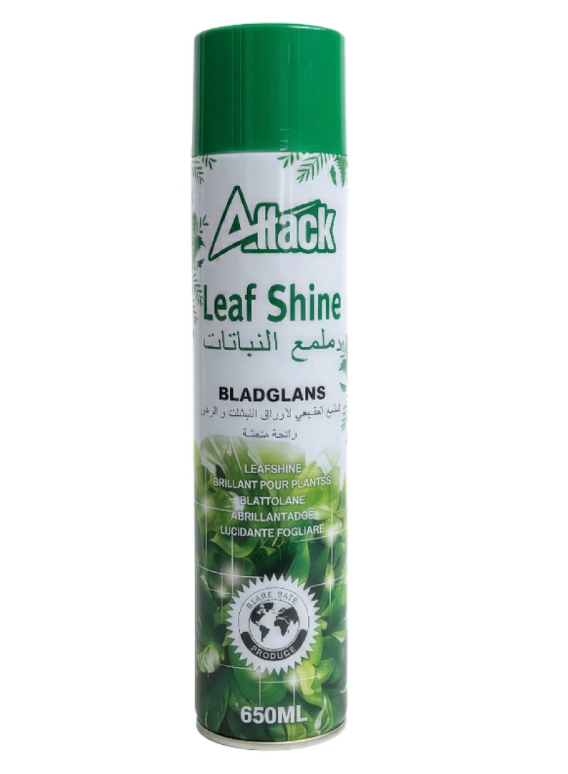 Attack بخاخ ملمع أوراق النباتات – مناسب للنباتات الطبيعية والاصطناعية – 650 مل - Image 2