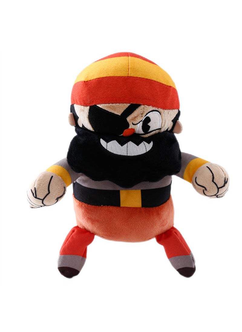 Y&D 1-Piece Cuphead Game Stuffed Toy  Captain Brineybeard 25cm  - Image 1