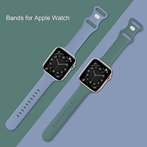 SuperNaNa 15 Pack Soft Silicone Bands Compatible with Apple Watch Band 40mm 41mm 38mm 45mm 44mm 42mm 46mm 49mm for Women Men,Sport iWatch bands Replacement Strap Wristbands for iWatch SE Series 10 9 8 7 6 5 4 3 - Image 2