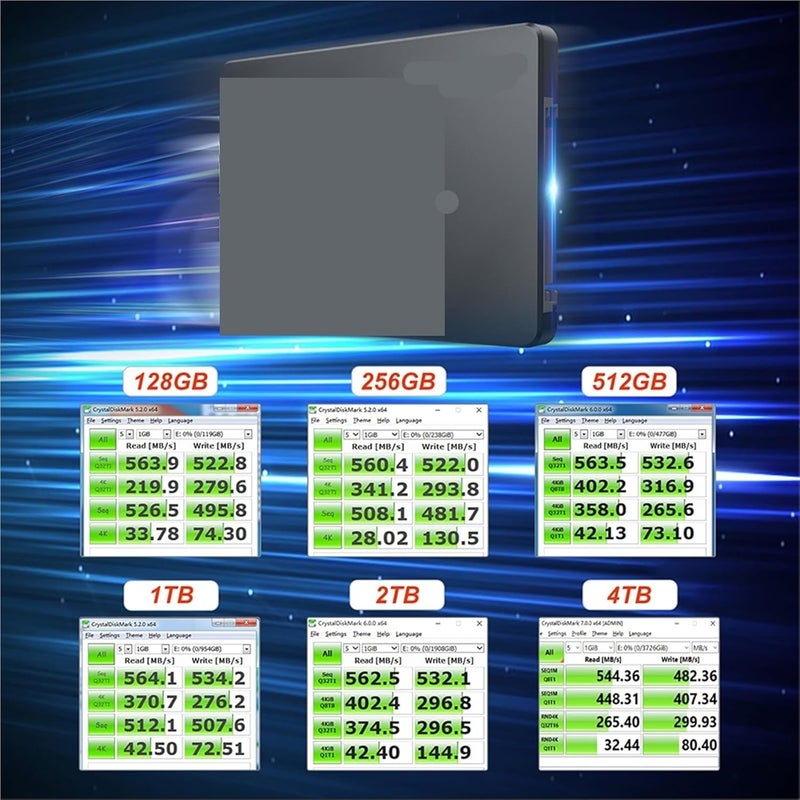 Compatible for 2.5 Inch SATA Solid State Drive, 120GB to 1TB, Internal Storage for Laptop and Notebook(240GB) - Image 2