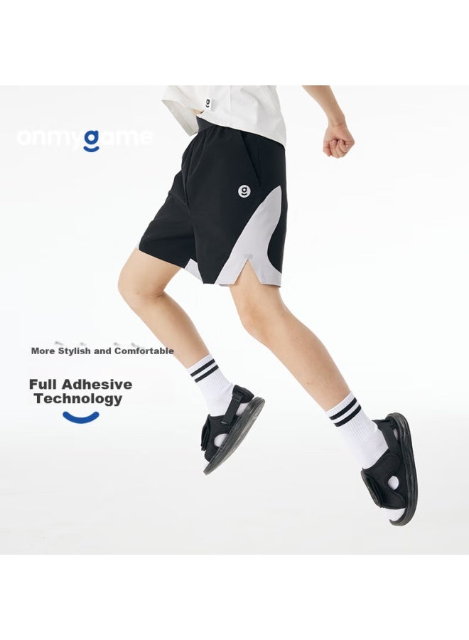 Onmygame Seamless Shorts, Boys' Quick-Dry Sports Shorts, Summer Children'S Training Pants, Deep Sea Blue, Size 140 - Image 1