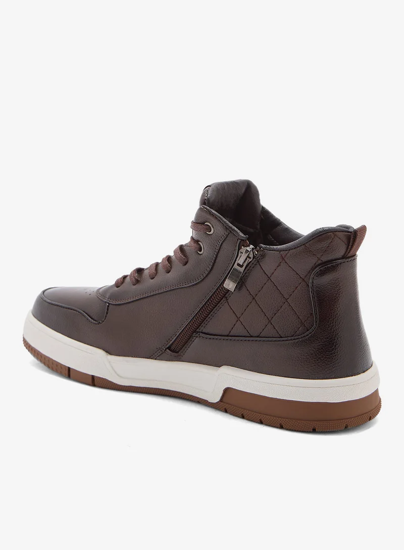 روبرت وود سنيكرز كاجوال أنيق عالي الرقبة