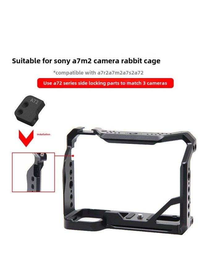مناسبة لكاميرا A7M4 قفص الأرانب A7R5 مايكرو مفرد للتصوير المباشر حامل ثلاثي عمودي A7M3 ملحقات-اللون: نموذج سلسلة A7m2 - Image 1