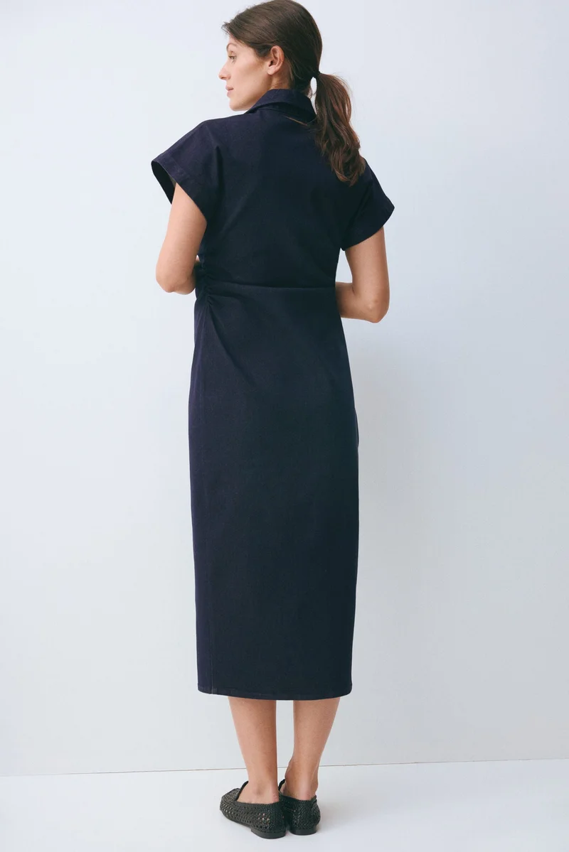 H&M  MAMA Short-sleeved denim dress for Women | Best Price UAE