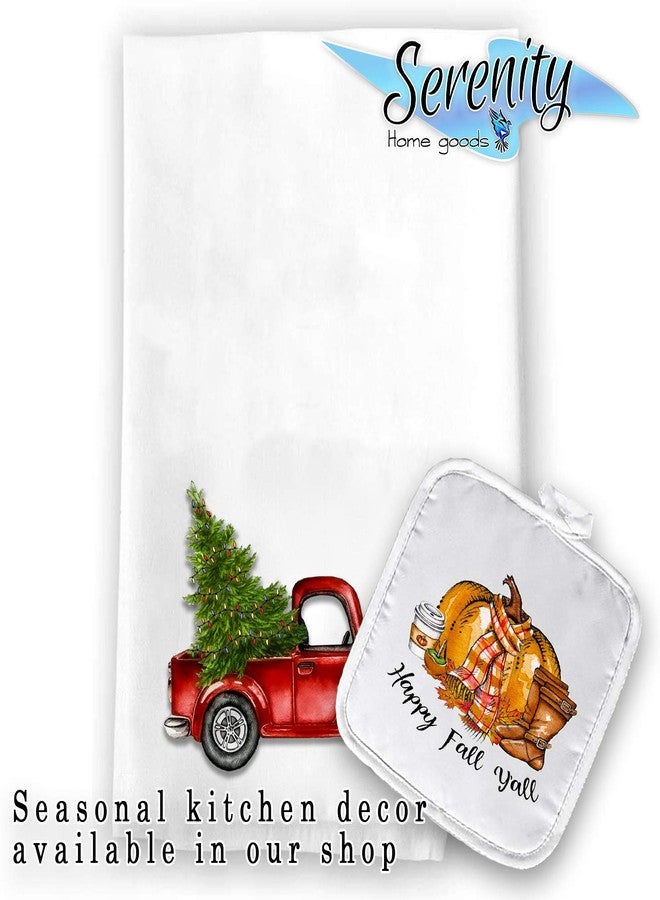 Christmas Decor | Decorative Kitchen and Bath Hand Towels | It's Beginning To Cost A Lot | XMAS Winter Novelty | White Towel Home Holiday Decorations | Gift Present (I've Been Goodish) - Image 5