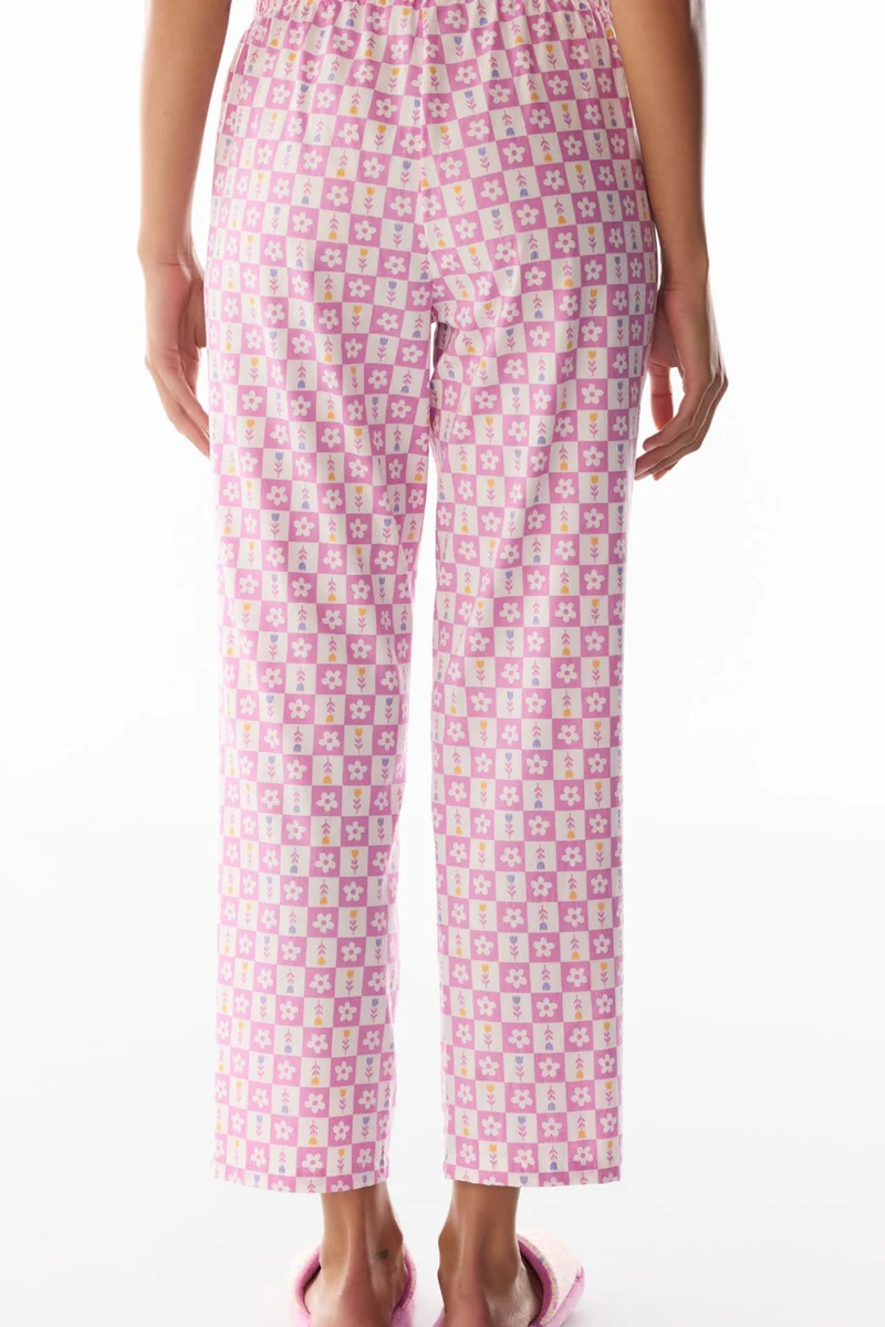 بنتي PENTI Flora Printed Floral Pajama Bottoms