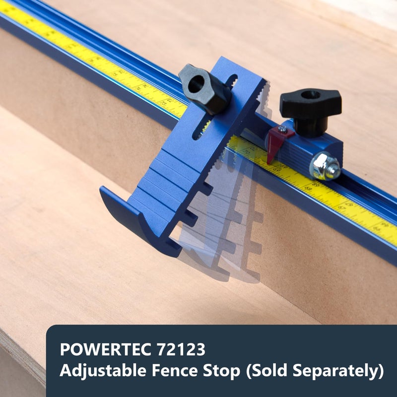 POWERTEC 24 Inch T Track Fence Cap for Miter Saws, Router Tables, Band Saw Fences, and More - T Track Accessories for Woodworking (72168) - Image 4