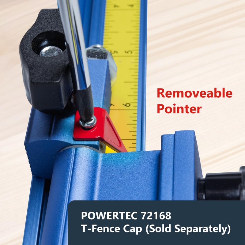 POWERTEC 24 Inch T Track Fence Cap for Miter Saws, Router Tables, Band Saw Fences, and More - T Track Accessories for Woodworking (72168) - Image 3