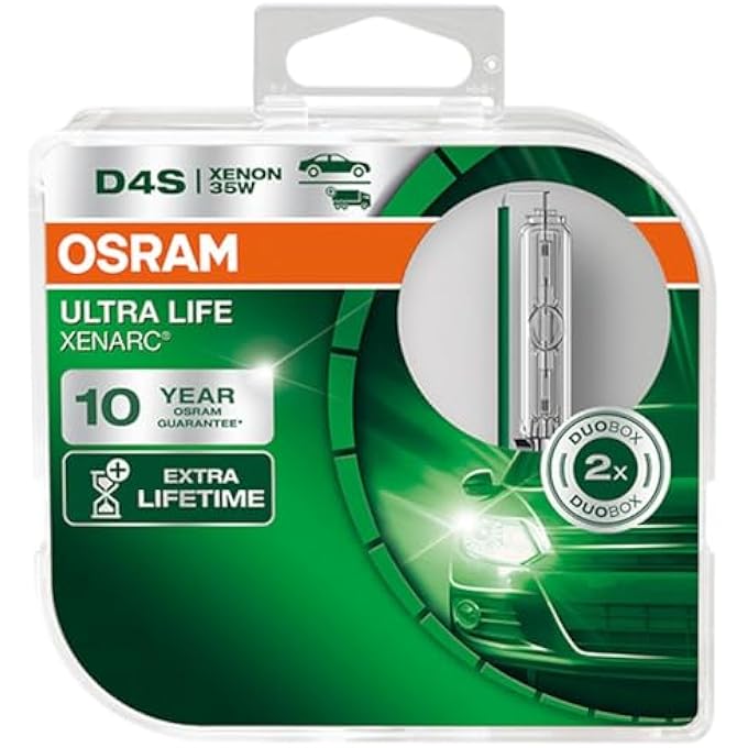OSRAM Xenarc Ultra Life D4S Xenon Headlight Lamps Hid Xenon Discharge Bulb Discharge Lamp 66440UltHcb Duo Box 2 Lamps - Image 1