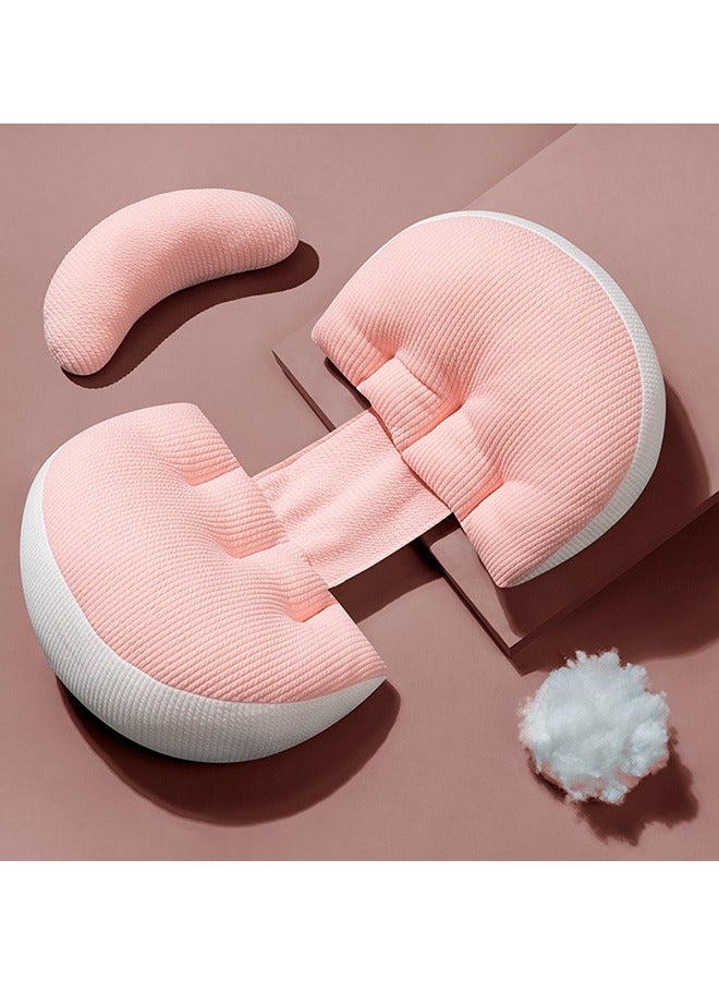 KYD Pregnancy Pillows for Sleeping, Soft Pregnancy Pillow Side Sleeper with Detachable and Adjustable Pillow Cover, Maternity Body Pillow for Pregnancy Belly/Back Support - Pink - Image 1