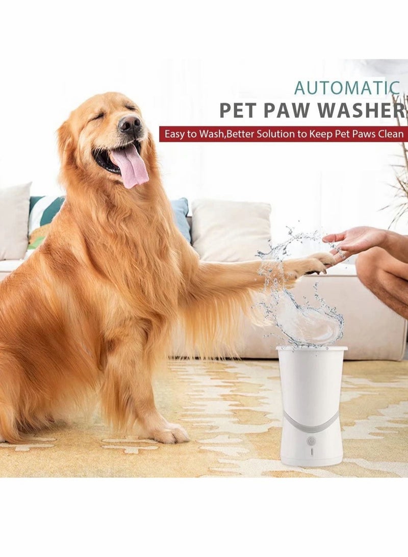 KASTWAVE Automatic Dog Paw Cleaner, Portable Automatic Dog Paw Washer with Silicone Bristles, USB Charging Dog Paw Washer Cup - Image 2