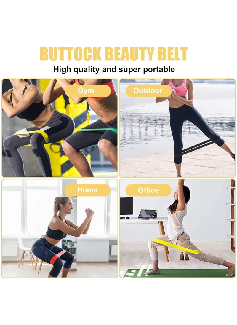 Generic - Resistance Bands Set, 5pcs Assorted Pounds Strength Training Exercise Resistance Loops Stretch Bands, Gym Fitness Yoga Workout Resistance Loops Bands for Arm Legs and hips - Image 1