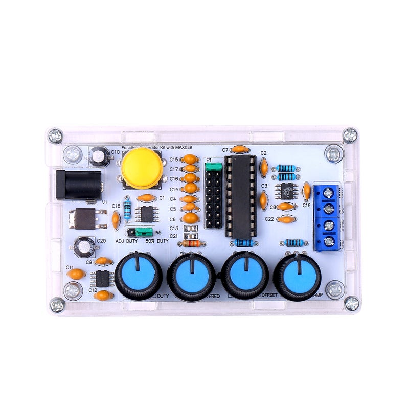 MAX038 Signal Generator DIY Kit 1Hz～20MHz Function Generator High-speed op-amp Generator Sine/Triangle/Rectangular/Sawtooth - Image 1