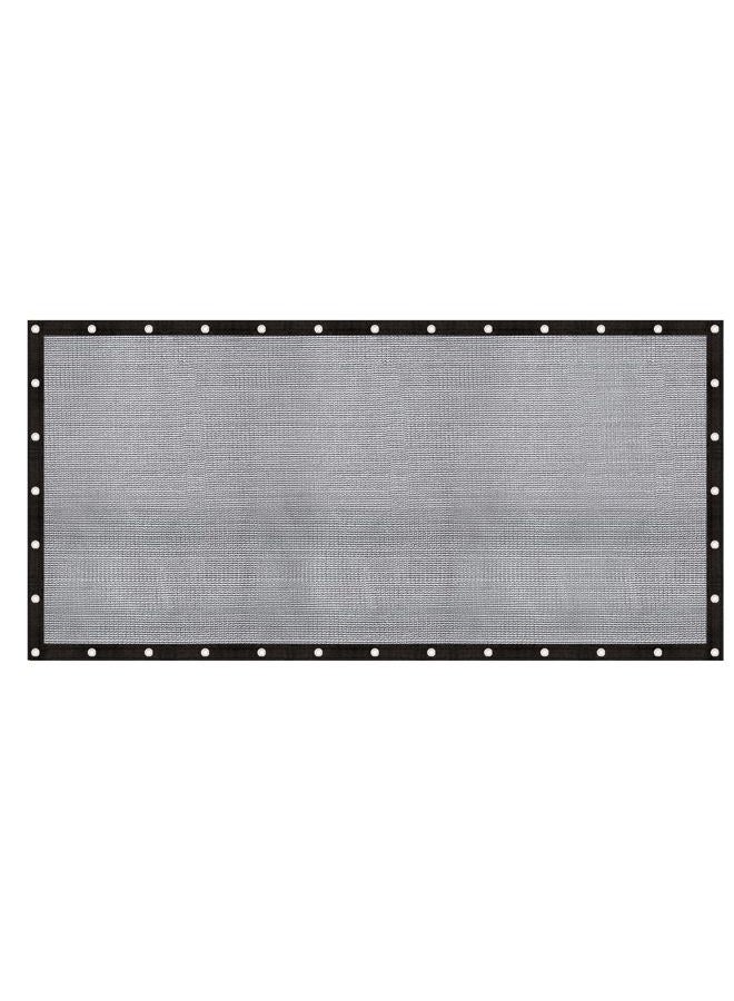 Cool Area 60-70% Sun Shade Cloth 10x12FT Mesh Tarp with Grommets Patio Screen Mesh for Canopy Garden Porch Greenhouse Pools Dump Truck Dog Kennel Black - Image 1